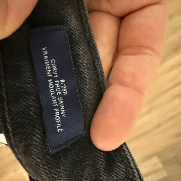 Gap Curvy Skinny Jeans Black Distressed - Size 29 - Picture 6 of 6